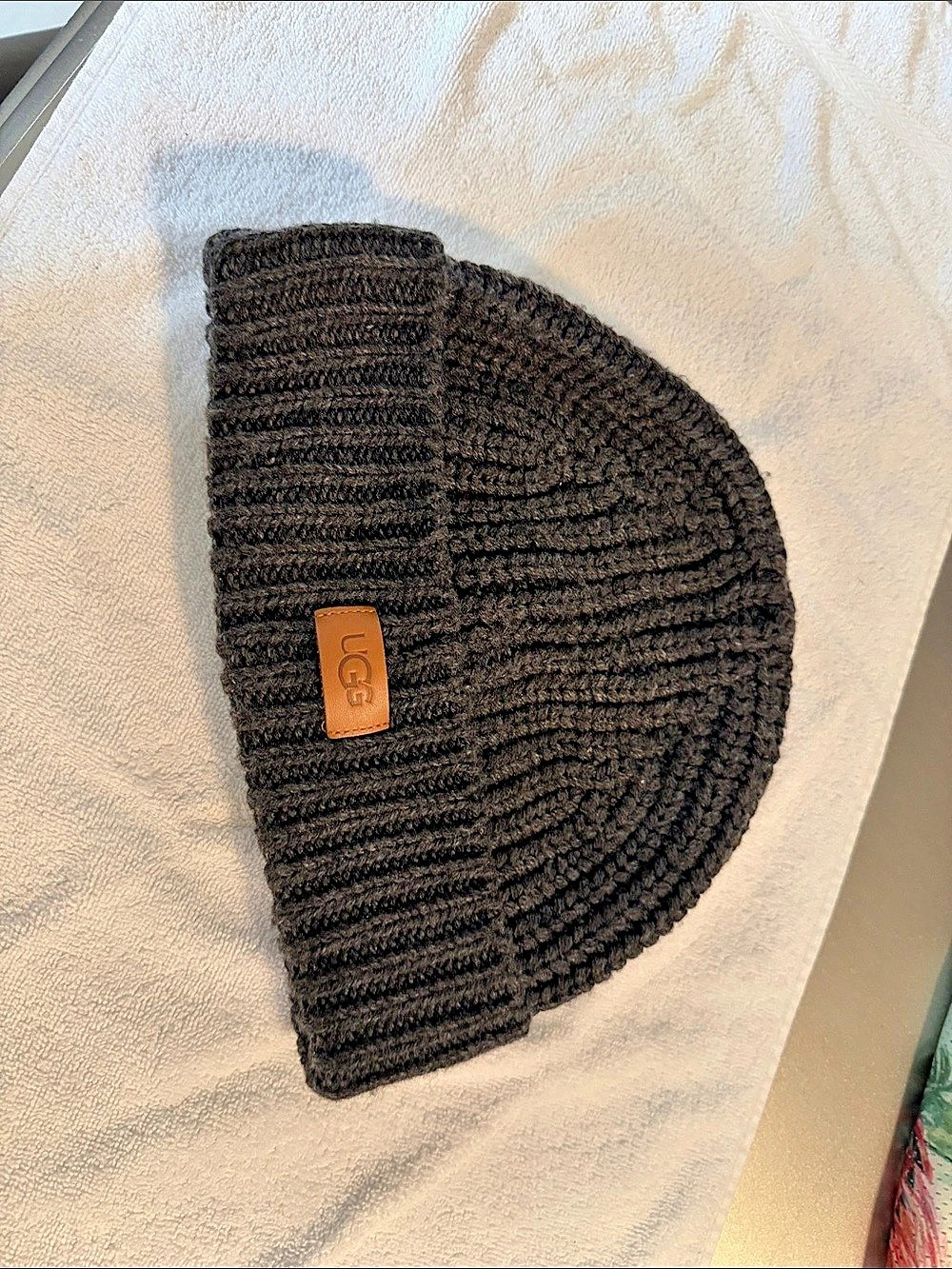 UGG Chunky Crafted Rib Beanie Black